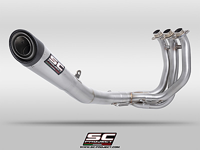 SC Project 3-1 Stainless Steel Full Exhaust System, With S1 Stainless Steel Exhaust for Triumph Street Triple 765 2023 Onwards SC Project 3-1 Stainless Steel Full Exhaust System, With S1 Stainless Steel Exhaust for Triumph Street Triple 765 2023 Onwards