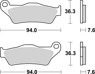 Brembo 07BB04SP Sintered Brake Pad Brembo 07BB04SP Sintered Brake Pad