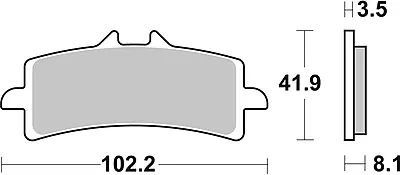 Brembo 07BB37SA Sintered Brake Pad Brembo 07BB37SA Sintered Brake Pad