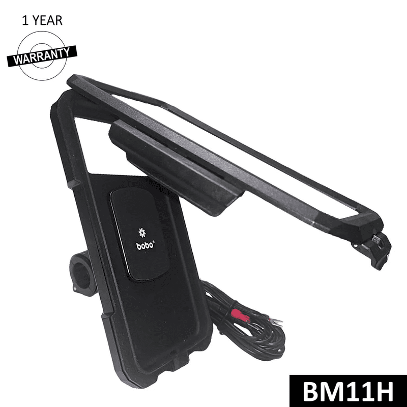 BOBO BM11 Fully Waterproof Bike Phone Holder (with Fast 15W Wireless Charger & USB-C Input/Output Port) Motorcycle Mobile Mount BOBO BM11 Fully Waterproof Bike Phone Holder (with Fast 15W Wireless Charger & USB-C Input/Output Port) Motorcycle Mobile Mount
