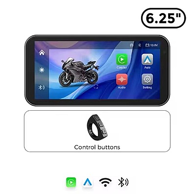 LBC Moto S3P Lite Motorcycle Navigation Screen with Handlebar Remote
