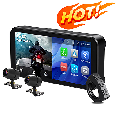 LBC Moto S3 Elite Motorcycle Navigation Screen with Handlebar Remote, Camera & TPMS LBC Moto S3 Elite Motorcycle Navigation Screen with Handlebar Remote, Camera & TPMS