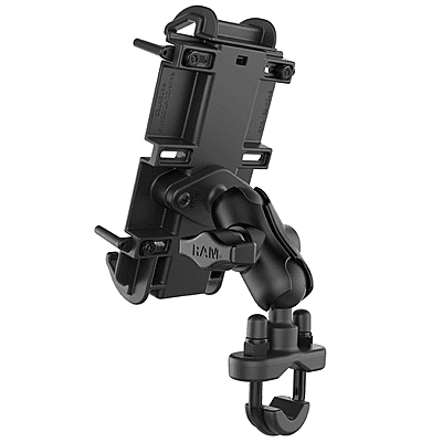 RAM® Quick-Grip™ XL Phone Mount with Handlebar U-Bolt Base - Short RAM® Quick-Grip™ XL Phone Mount with Handlebar U-Bolt Base - Short