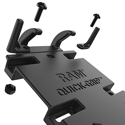 RAM® Quick-Grip™ XL Phone Mount with Handlebar U-Bolt Base - Short RAM® Quick-Grip™ XL Phone Mount with Handlebar U-Bolt Base - Short