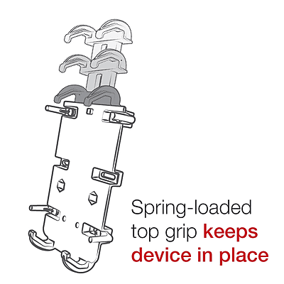 RAM® Quick-Grip™ XL Phone Mount with Handlebar U-Bolt Base - Short RAM® Quick-Grip™ XL Phone Mount with Handlebar U-Bolt Base - Short