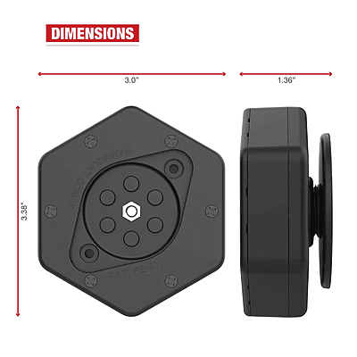 RAM® Vibe-Safe™ with NPT Adapter for 2-Hole Holders RAM® Vibe-Safe™ with NPT Adapter for 2-Hole Holders