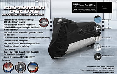Nelson-Rigg Defender Deluxe Motorcycle Cover