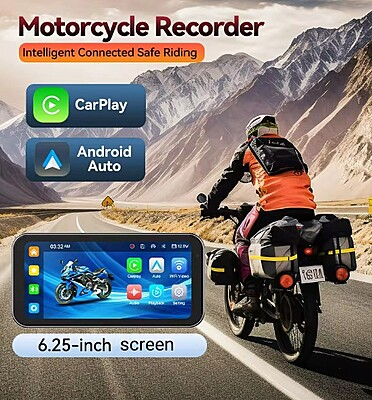 LBC Moto S3 Elite Motorcycle Navigation Screen with Handlebar Remote, Camera & TPMS LBC Moto S3 Elite Motorcycle Navigation Screen with Handlebar Remote, Camera & TPMS