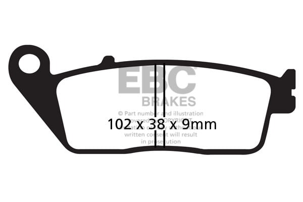 EBC Brakes FA142HH Double-H Series Sintered Brake Pads EBC Brakes FA142HH Double-H Series Sintered Brake Pads