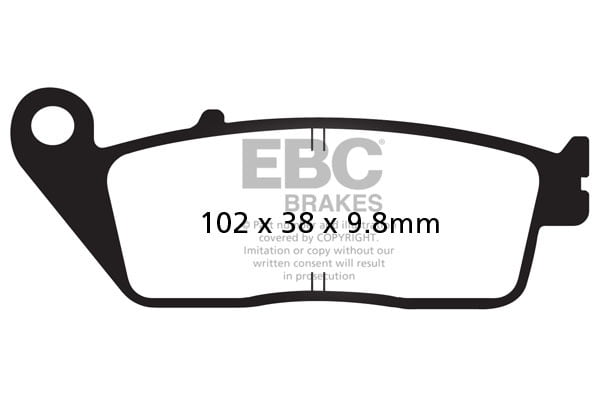 EBC Brakes FA196HH Double-H Series Sintered Brake Pads EBC Brakes FA196HH Double-H Series Sintered Brake Pads