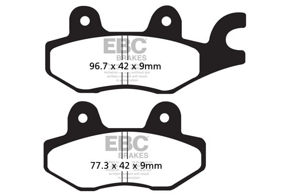 EBC Brakes FA197HH Double-H Series Sintered Brake Pads EBC Brakes FA197HH Double-H Series Sintered Brake Pads