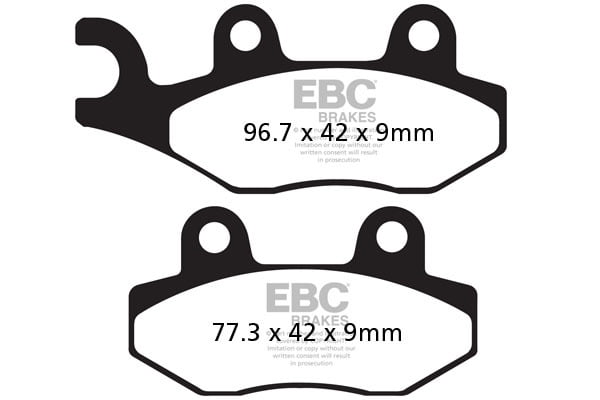 EBC Brakes FA228HH Double-H Series Sintered Brake Pads EBC Brakes FA228HH Double-H Series Sintered Brake Pads