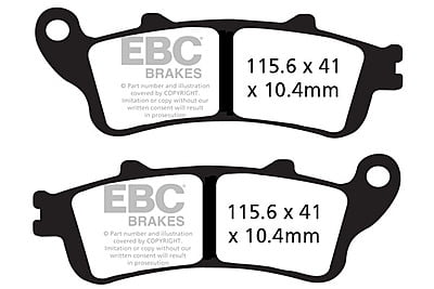 EBC Brakes FA261/2HH Double-H Series Sintered Brake Pads