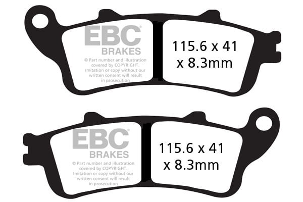 EBC Brakes FA261HH Double-H Series Sintered Brake Pads EBC Brakes FA261HH Double-H Series Sintered Brake Pads