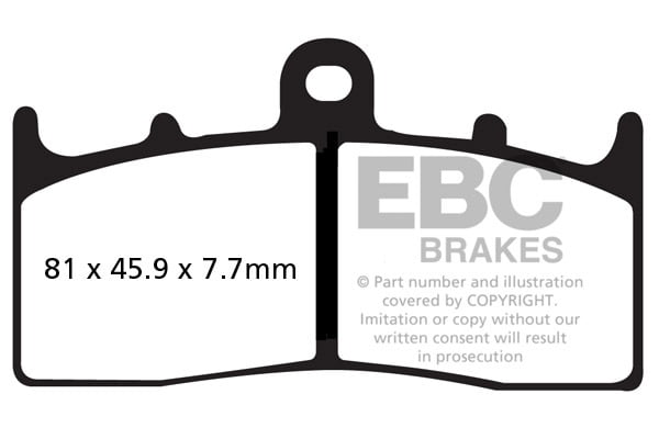 EBC Brakes FA294HH Double-H Series Sintered Brake Pads EBC Brakes FA294HH Double-H Series Sintered Brake Pads