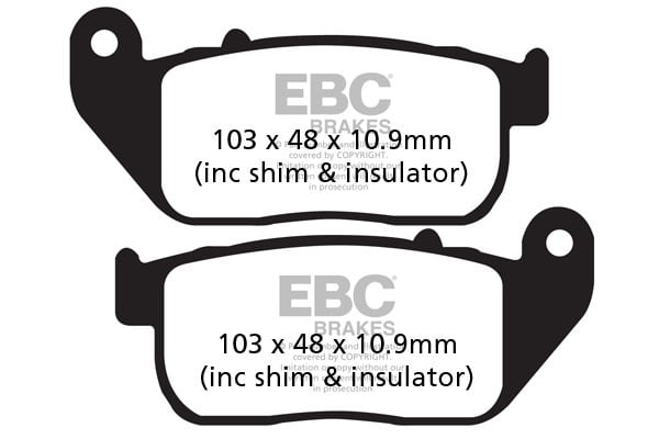 EBC Brakes FA381HH Double-H Series Sintered Brake Pads EBC Brakes FA381HH Double-H Series Sintered Brake Pads