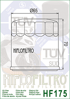 HIFLOFILTRO HF175 Oil Filter HIFLOFILTRO HF175 Oil Filter