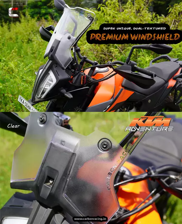 Carbon Racing V2 Touring Windshield (Full Set) for 390 Adventure Carbon Racing V2 Touring Windshield (Full Set) for 390 Adventure