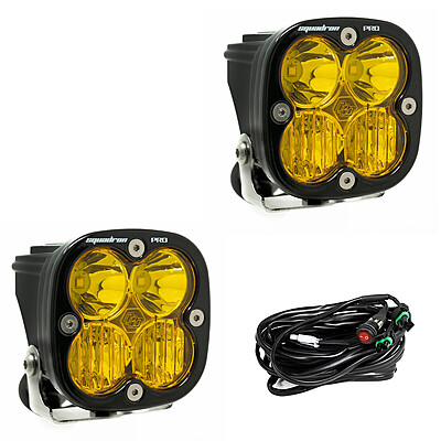 Baja Designs Squadron Pro Black LED Auxiliary Light Pod Pair - Universal Baja Designs Squadron Pro Black LED Auxiliary Light Pod Pair - Universal