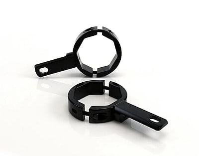 Denali Electronics Driving Light Mount - Articulating Bar Clamp 50mm-60mm, Black