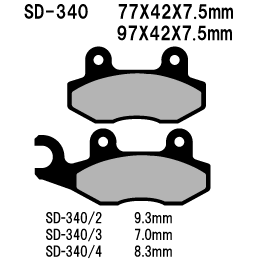Vesrah SD-340 Ceramic Brake Pads Vesrah SD-340 Ceramic Brake Pads