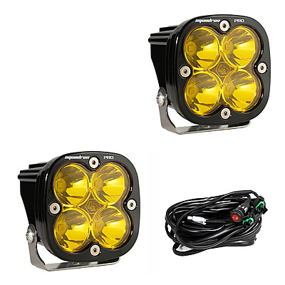 Baja Designs Squadron Pro Black LED Auxiliary Light Pod Pair - Universal Baja Designs Squadron Pro Black LED Auxiliary Light Pod Pair - Universal