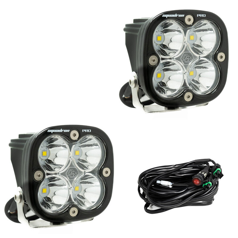 Baja Designs Squadron Pro Black LED Auxiliary Light Pod Pair - Universal Baja Designs Squadron Pro Black LED Auxiliary Light Pod Pair - Universal