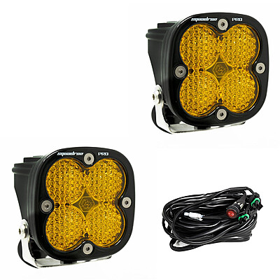 Baja Designs Squadron Pro Black LED Auxiliary Light Pod Pair - Universal Baja Designs Squadron Pro Black LED Auxiliary Light Pod Pair - Universal